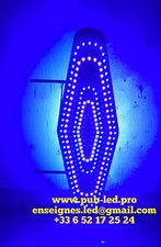 ENSEIGNE LED CAROTTE DE TABAC 2 FACES 110X40CM AVEC ANIMATION ET TÉLÉCOMMANDE