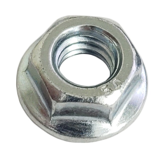 5/1618 Serrated Zinc Plated Steel Grade 5 Hex Flange Nuts 5/16 18