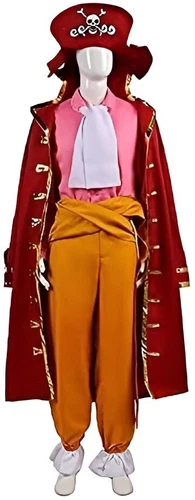 ONE PIECE Gol D. Roger Style Pirate Suit Handmade L/XL Male/Female JAPAN NEW