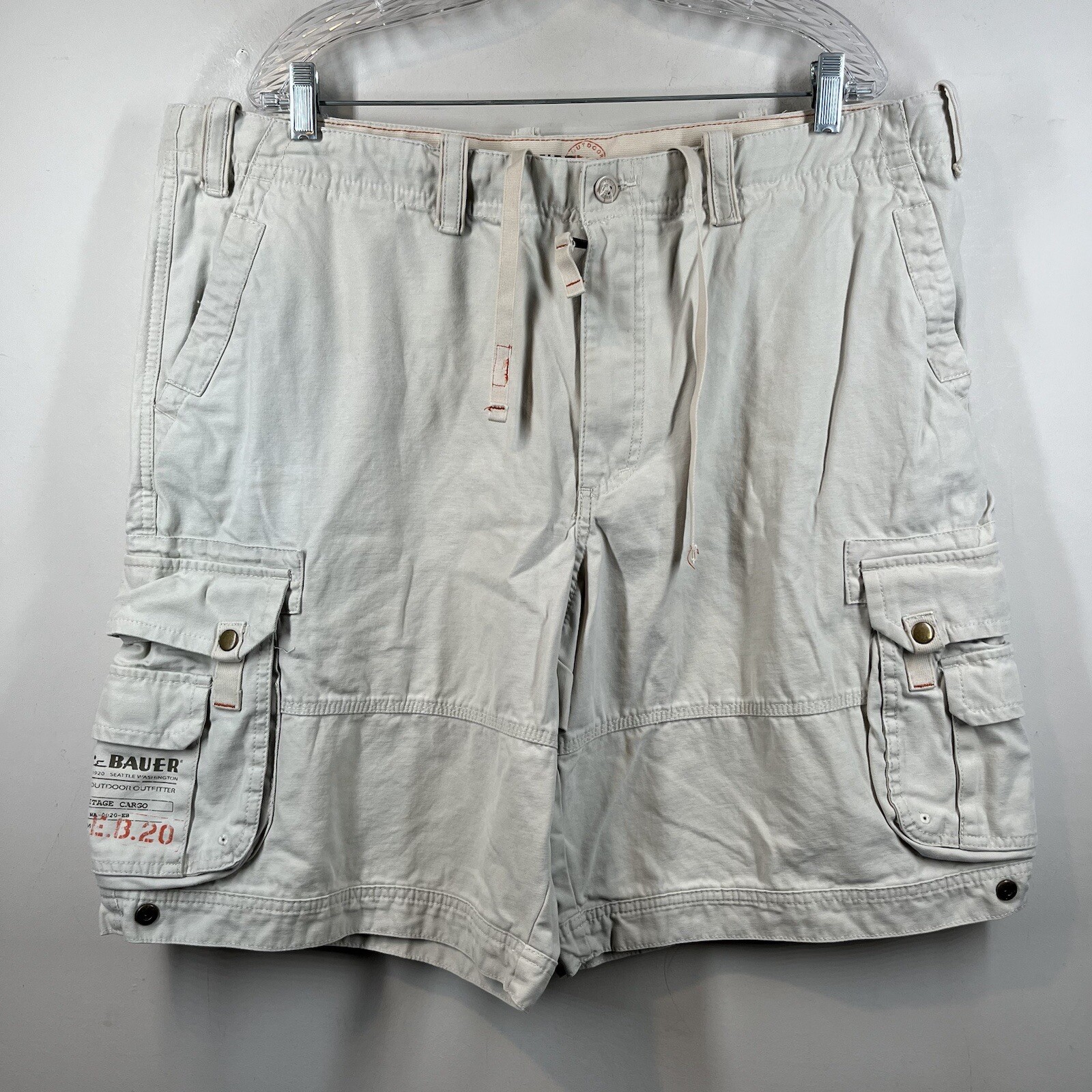 EDDIE BAUER EB30 Heritage FIELD Hiking Shorts Cargo Sz 40 Tall Men