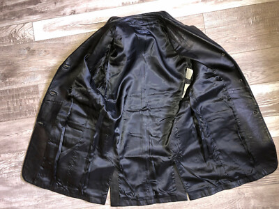 Manteau / Veste En Cuir Noir Week-end Max Mara - Taille 42 (petite) - Doublé - État Excellent