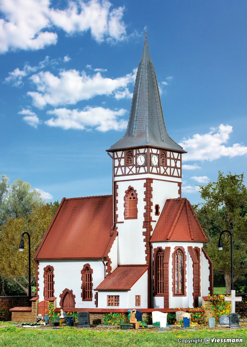 Kibri Chapelle H0 Hirschbichl – Kit De Construction 39780 – 6x6x10 Cm – Niveau Avancé – Dès 15 Ans – Modélisme Ferroviaire