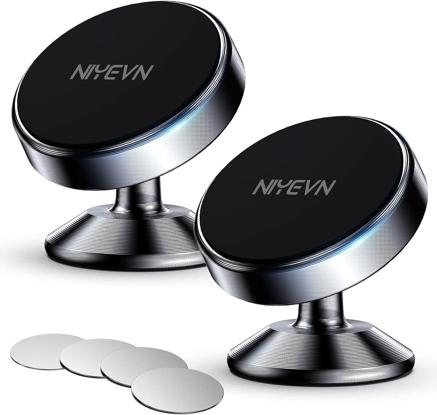 2 Pack Super Magnetic Car Phone Holder with 360 Rotation  