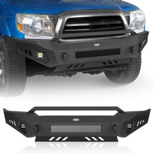 Fit 2005-2011 Toyota Tacoma Steel Full Width Front Bumper W Low-profile Hoop