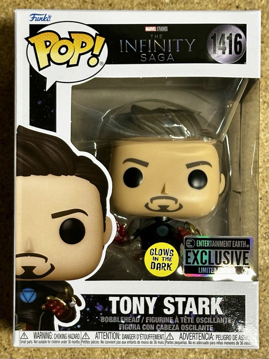 Funko Pop! Marvel Glow Tony Stark (Mark 42) #1416 Iron Man 3 MCU