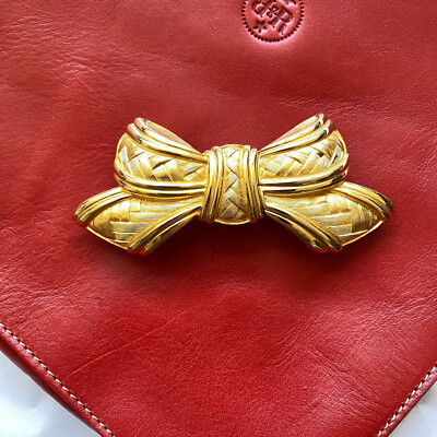Vintage Designer Douglas Paquette Gold Belt Buckle 1980s  display picture 3