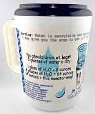 Water H2O Insulated Betras Travel Mug 64oz Thermal Cup Tumbler Missing Straw/Lid