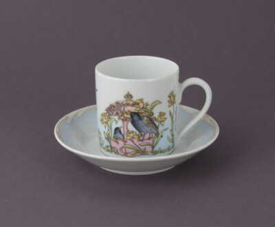 Hutschenreuther Ole Winther Mokka- /Espressotasse Motiv 204 - April Vögel