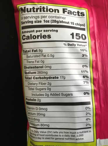 Rolled Corn Tortilla Chips Chili & Lime Flavored 9oz Exclusive by Trader Joe's - Picture 3 of 4