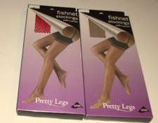 Free P P Pretty Legs Fishnet Stockings Red or Nude Size Medium Buy 1 Get 1 Free