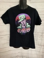 GILDAN Ultra Cotton Black Graphic Tee Cotton Short Sleeve Size L