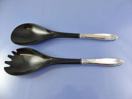 PRELUDE 1939 SALAD SERVERS H H & POLYMER BY INTERNATIONAL STERLING SILVER