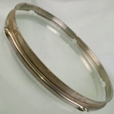 WFL 13" 5Lug Nickel-BRASS Tom Drum Rim/Hoop Triple-Flange Vintage 40s NOB Ludwig