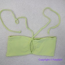 NEW Stone fox swim free people meadow bikini top pomelo pique, size S