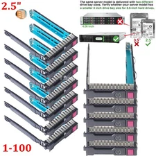 Lot for HP G8/G9/G10 2.5" SFF Caddy Tray DL360 DL380 DL160 Gen8 Gen9 Gen10