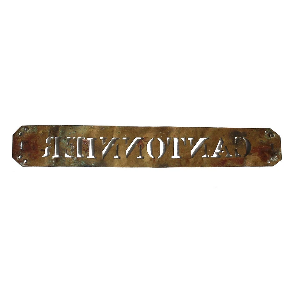 Ancienne plaque de métier en laiton / bande de chapeau de cantonnier 1793 / 1811 - Photo 2/2