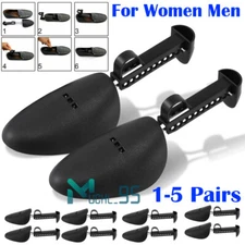 1~5 Pairs Adjustable Plastic Care Shoes Tree Shaper Keeper Stretcher Men Women