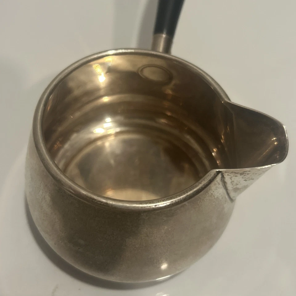 Calentador de brandy Gorham vintage de plata esterlina, barco de salsa #921 - buen estado Foto 3 de 4