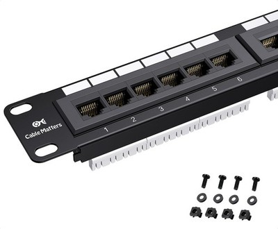 Cable Matters 24 Port Patch Panel Cat6 1U