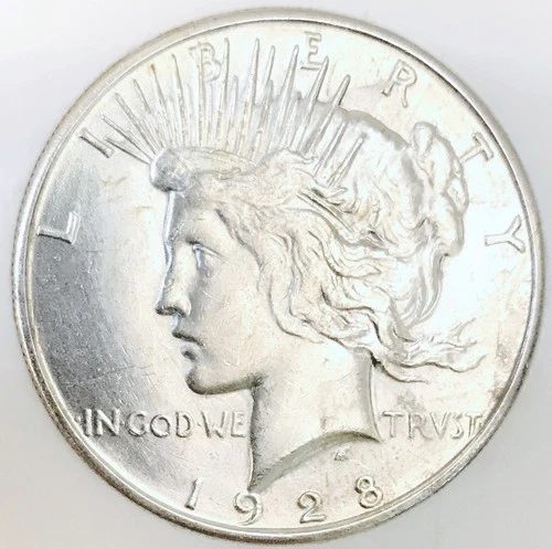 1928 S PEACE SUPERSTAR EXAMPLE! UNCIRCULATED BEAUTY! RARE KEY DATE NR #64705