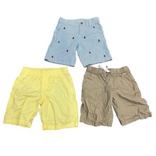 Lot Of 3 Toddler Boys Shorts 4/4t Spring Summer Preppy Casual Play Nautical
