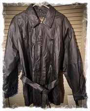 GUIDE GEAR Field Tested Black Leather Jacket New Old Stock W/ Tags Size Med