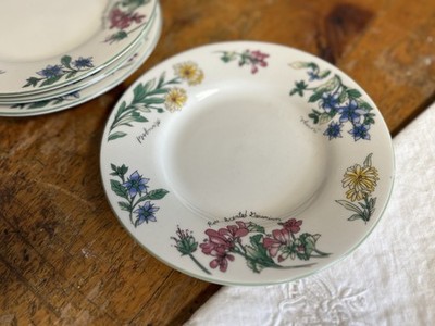 Oneida Majesticware Geranium 6.5'' Bread Dessert Plate Stoneware Replacement