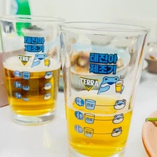 TERRA x JINRO Soju Beer Mixing Glass 150ml (Set of 4) | 테진아 제조기 홈쏘맥잔