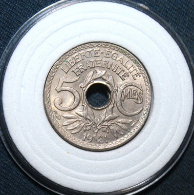 5 centimes Lindauer, Petit module - 1921 (SPL) - Photo 1/2