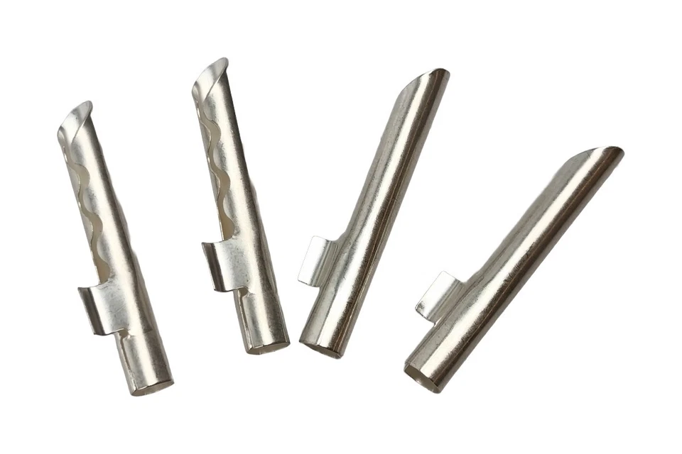 Ohrenschmaus 4mm Hohlbananas versilbert ohne Lötfahne