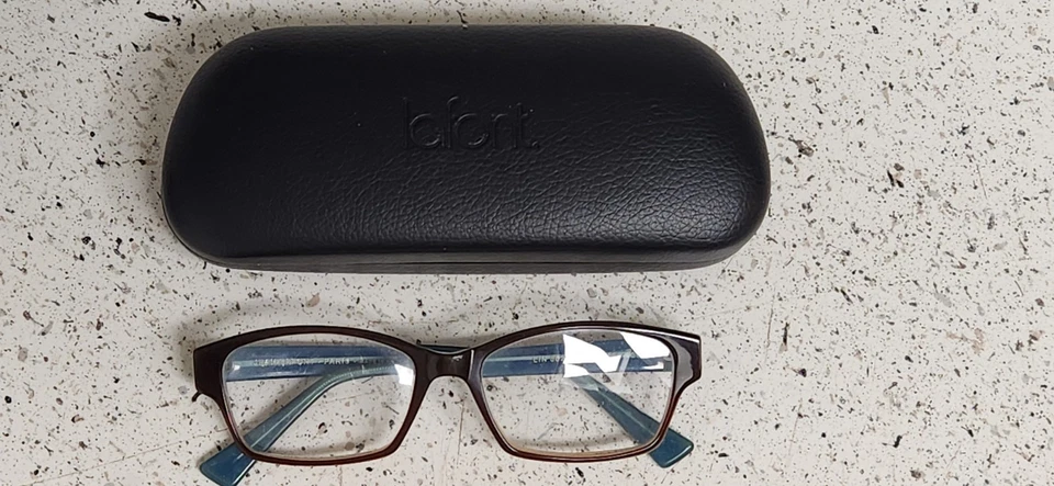 Jean La Font "Lin 5020" Anteojos Marrón Azul Monturas Usadas Muy Bonitas Algunas Usadas Foto 3 de 4