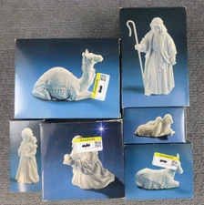 LOT OF 6 Vintage Avon Nativity Collectibles The Donkey Magi Shepard Boy Figure