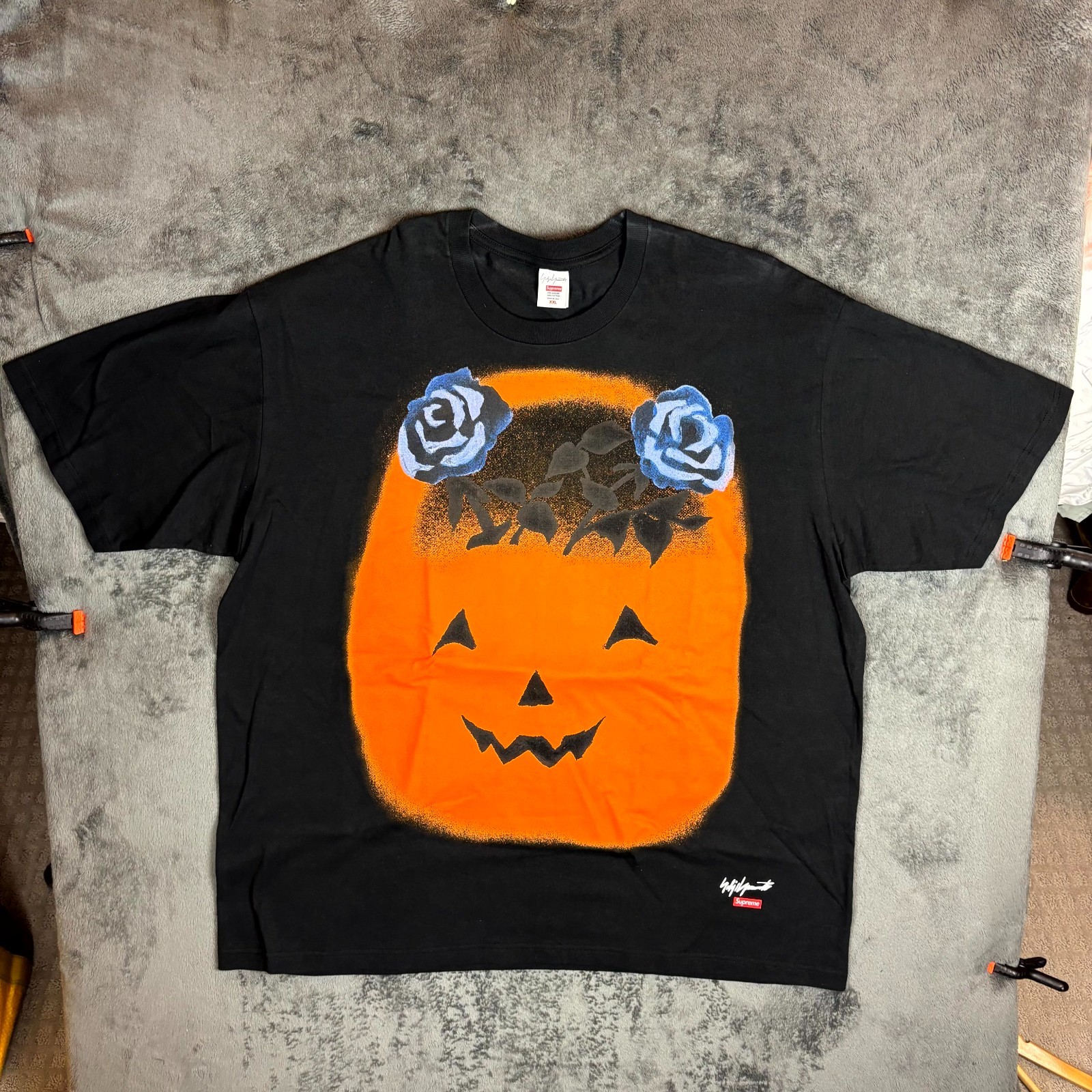 Supreme Yohji Yamamoto Pumpkin Tee 2XL Black Graphic T-Shirt Collab Mens New thumbnail 2