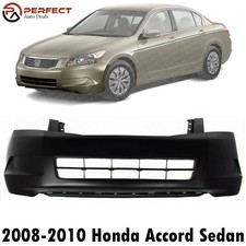 Front Bumper Cover Primed Wo Fog Light Holes For 2008-2010 Honda Accord Sedan