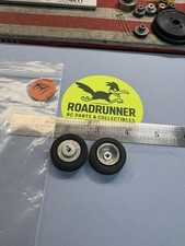VINTAGE SLOT CAR FRONT TIRES  WHEELS: USED /1/8" AXLE