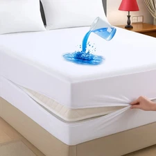 Zippered Mattress Encasement 100%Waterproof Bed Bug Mattress Protector Cover Pad