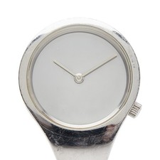 Georg Jensen Quartz Watch Silver Dial Stainless Steel Women s Used