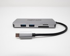 Tripp Lite USB-C Dock, HDMI 4K, USB3 5Gbps, Ethernet, SD Cards, 100W PD Charging