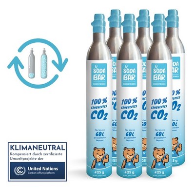 SodaBär  CO2 Tausch-Box 6x425g   passend für SodaStream & mehr   versandfrei