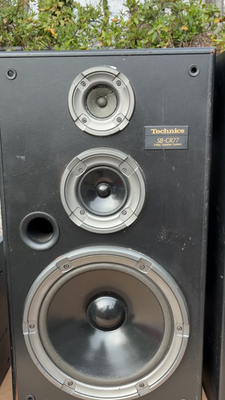 Pair (2) Vintage Technics SB-CR77 3 Way Speakers w/12” Woofer