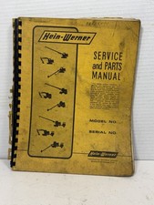 Hein-werner Service And Parts Manual C-12 Hd Hein-werner Service And Parts Manual C-12 Hd