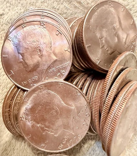 1 ROLL of 20 UNCIRCULATED 1776-1976 D Kennedy Bicentennial Half Dollars