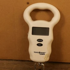TravelSmart Conair Luggage Scale Digital Handheld Portable White With Strap