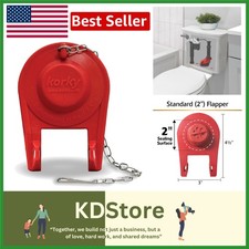Ultra Standard 2-Inch Universal Toilet Flapper - Easy Install, Red, Long Lasting