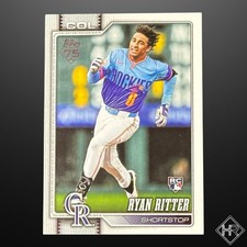 2026 Topps Series 1 Baseball Ryan Ritter Rookie #18 Colorado Rockies RC