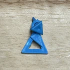 Vintage 1991 Totally Hair Barbie Doll Teal Blue Earring Single Replacement Part