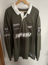 Jordan Essentials Long-Sleeve Rugby Top Green White Men’s Size XL HF9323-010