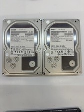 Lot of 2 HGST Ultrastar 3TB 7200RPM SATA III 3.5" HDD HUA723030ALA640 T8 E11
