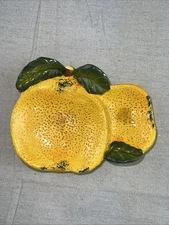 Lemon Ceramic Soap dish, Spoon Rest , Or Trinket Dish 