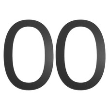 2 Pcs 2 Inch House Numbers Self-adhesive Acrylic Modern House Number Black 0 